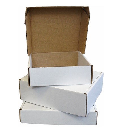 100 White Postal Cardboards Boxes Mailing Shipping Cartons Small Parcel Mail AP7 