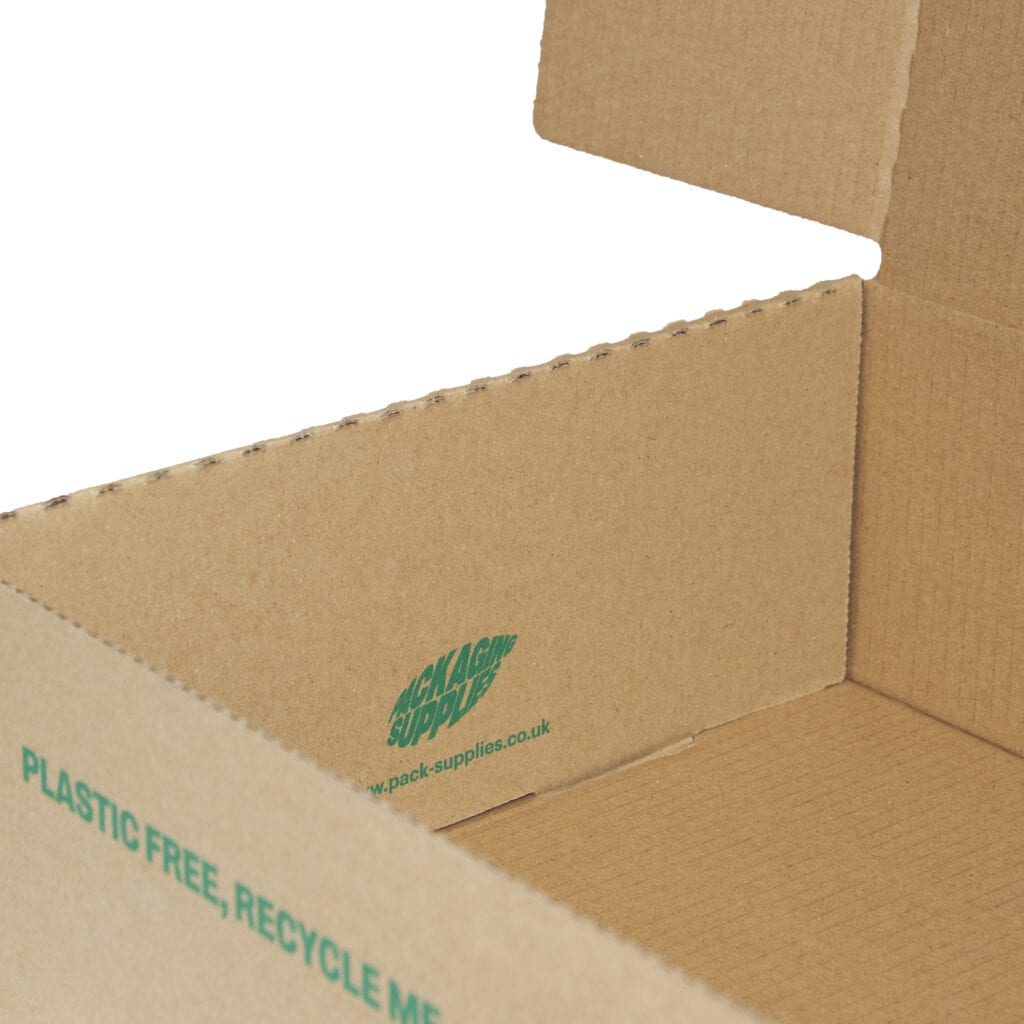 Packaging Supplies logo on Postal Mailing Box
