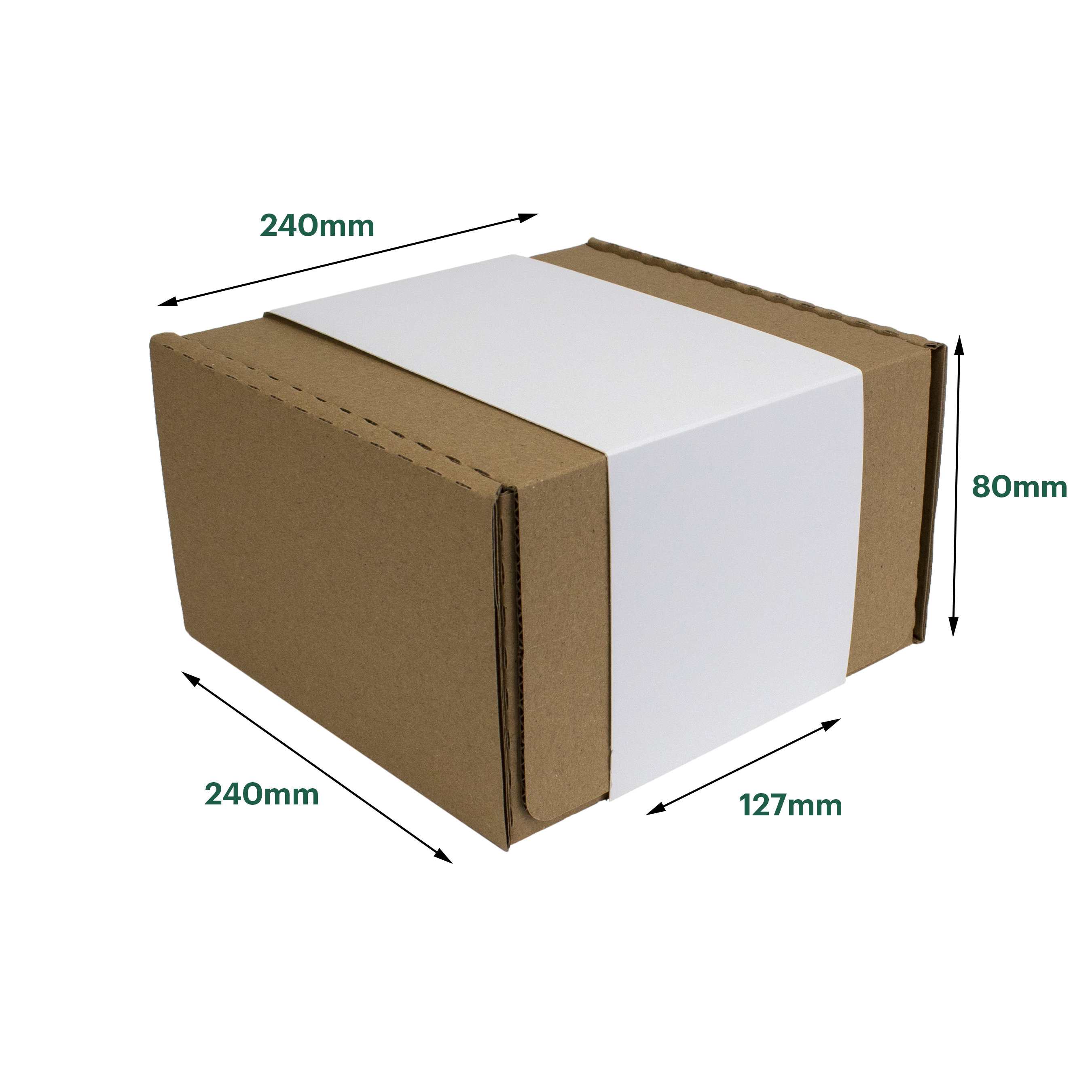 MBT6 240x240x80mm Box and Sleeve with size