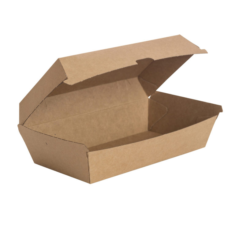 205x107x75mm Large Snack box Kraft Compostable Food Packaging EW1024 copy