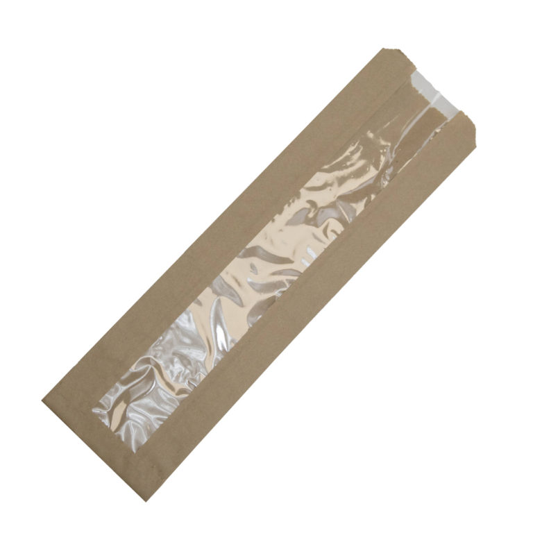 Compostable Baguette Bag with Window Food Packaging SB-B copy