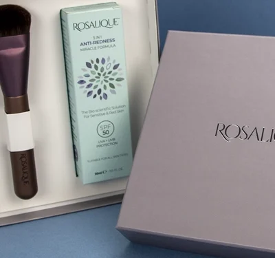 Rosalique beauty product packaging