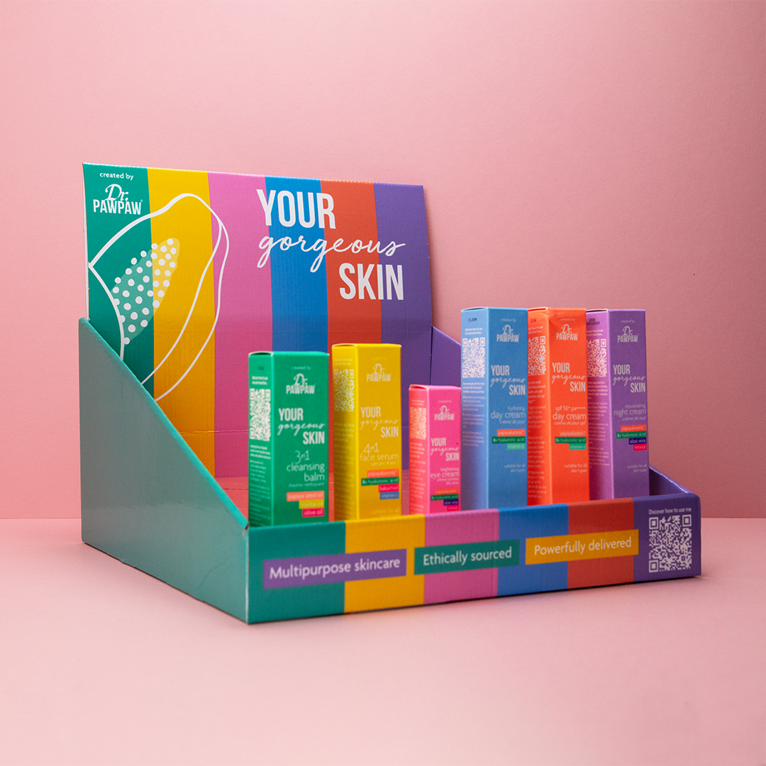 Dr Paw Paw Counter Top Display Packaging