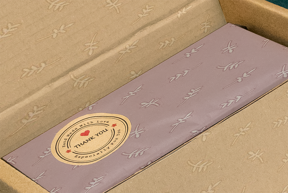 Tissue paper and stickers