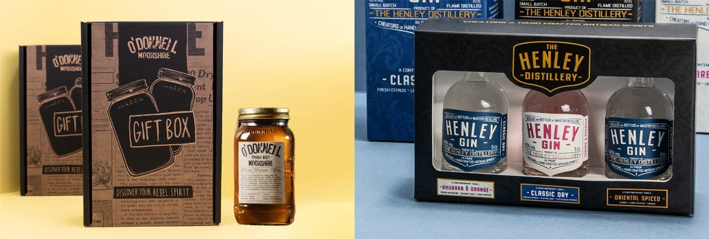 Examples of primary and secondary packaging forms.